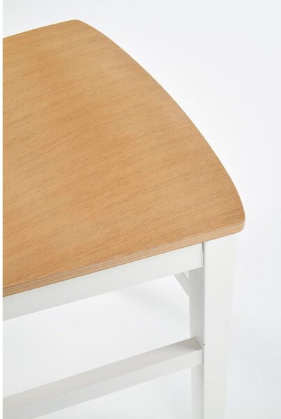 Scaun alb lemn masiv Tutti, 44X56X90 CM