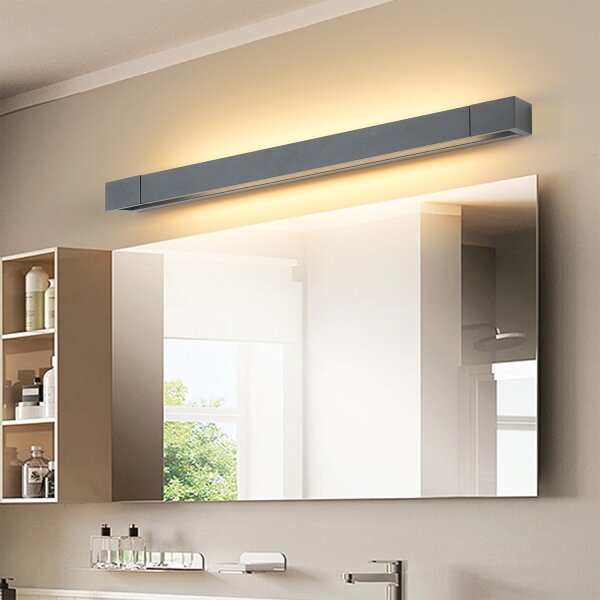 Brilagi - Lumină LED pentru oglindă de baie AQUA LINE LED/18W/230V 60 cm IP44 antracit