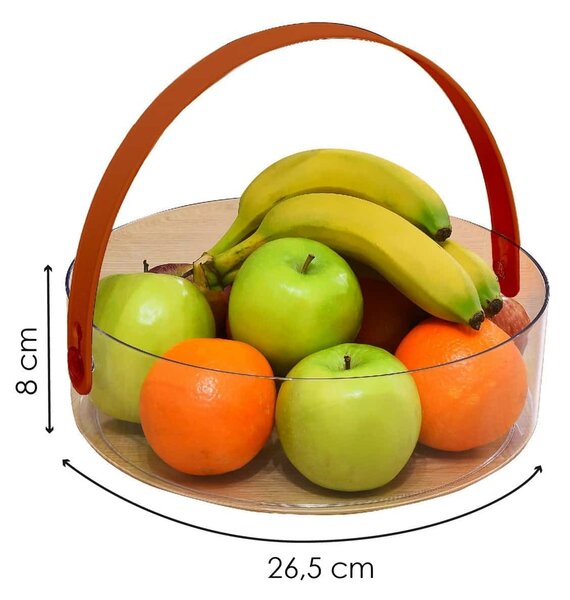 Cos FR175, transparent, plastic, 27x27x8 cm