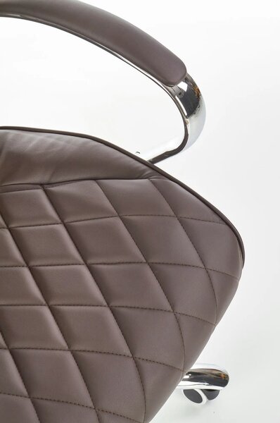 Scaun de birou HILTON, maro, piele ecologica, 60x72x118/126 cm