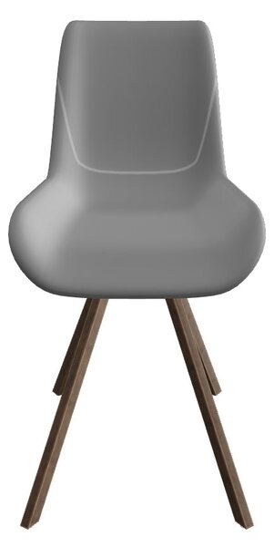 Scaun tapitat K290, gri/auriu antic, stofa clasica/metal, 56X59X86 CM
