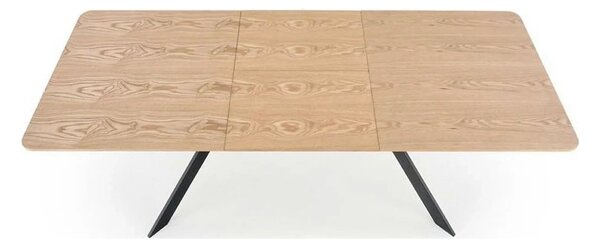 Masa extensibila BACARDI, stejar sonoma/negru, 160/220x90x76 cm