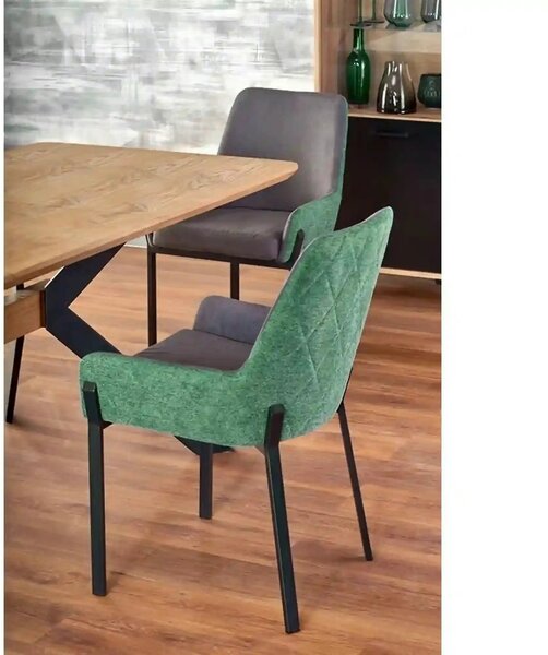 Masa extensibila BACARDI, stejar sonoma/negru, 160/220x90x76 cm