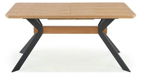 Masa extensibila BACARDI, stejar sonoma/negru, 160/220x90x76 cm