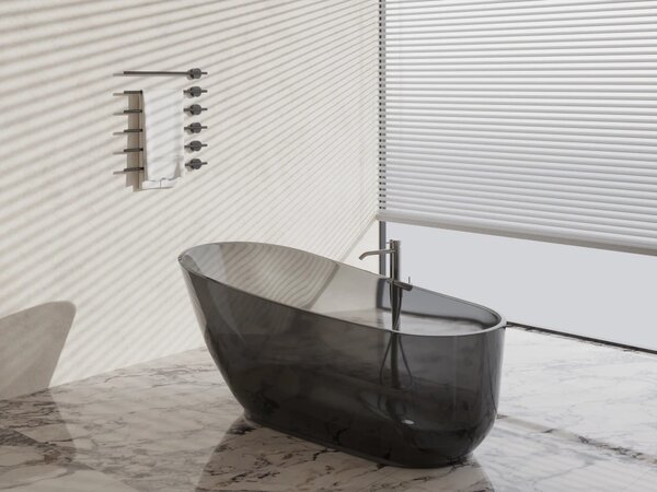 Cada Freestanding Onyx Translucent 170, Ovală, Transparentă, 170 cm