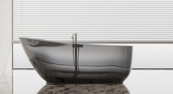 Cada Freestanding Onyx Translucent 170, Ovală, Transparentă, 170 cm