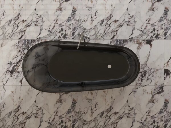 Cada Freestanding Onyx Translucent 170, Ovală, Transparentă, 170 cm