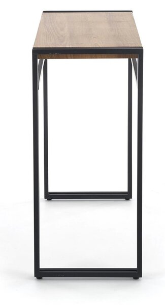 Consola BOLIVAR KN1, stejar auriu/negru, 90x35x76 cm