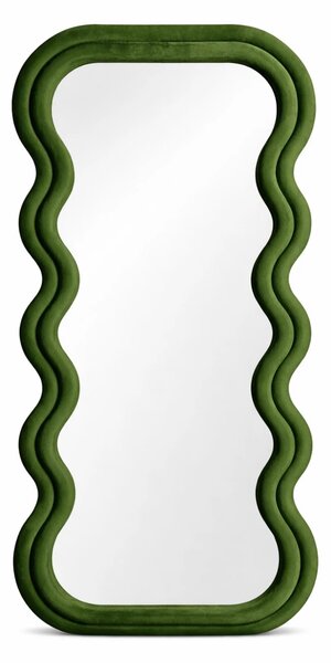 Oglindă decorativa - Montare independenta, cu rama pluș, 180x75 cm