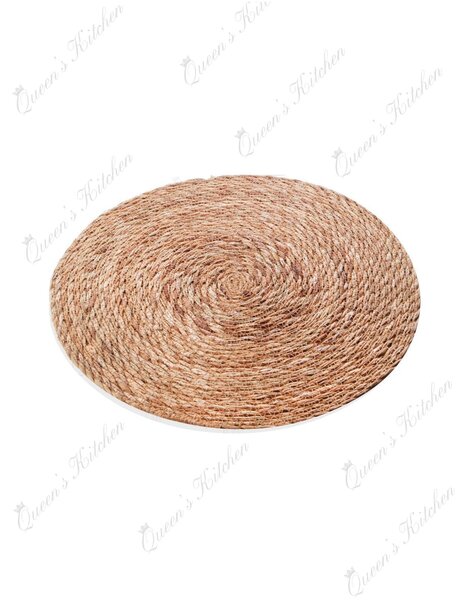 Suport farfurie MLN-30226, maro, bambus, 35 cm