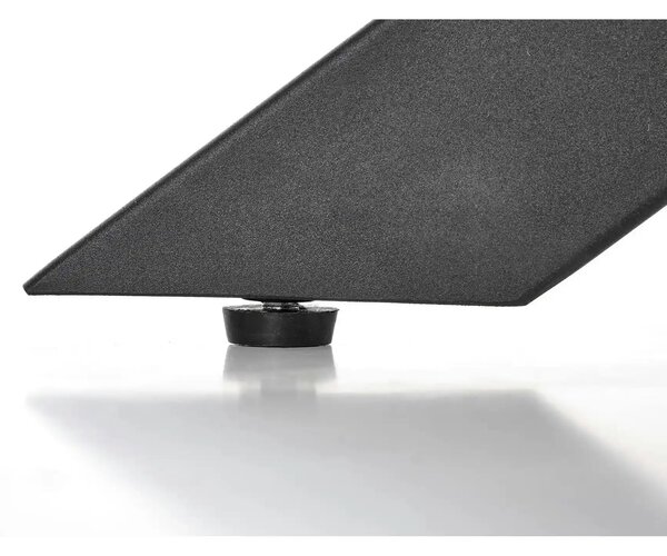 Masa extensibila LEGARTO, stejar/negru, 160/200x90x76 cm