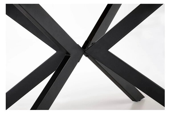 Masa extensibila LEGARTO, stejar/negru, 160/200x90x76 cm