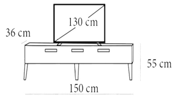 Comoda tv cu semineu Karena, culoare alb,150 cm