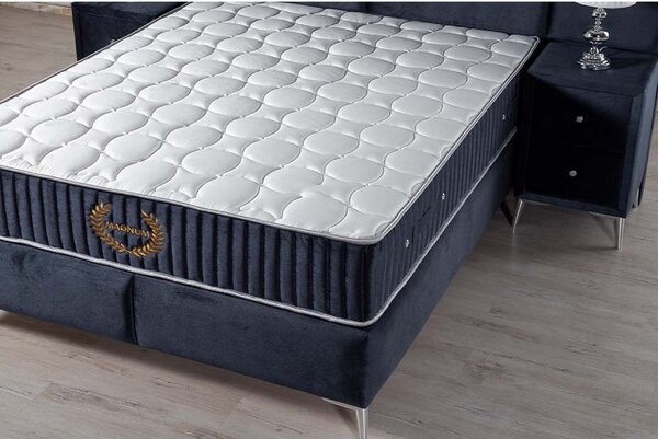 Saltea MAGNUM, stofa catifelata gri antracit - Luna 19, 160x200 cm