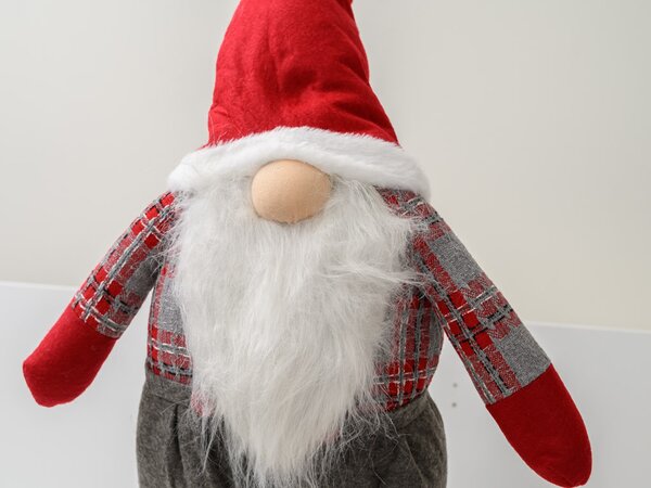 Pitic decorativ GNOME 90 cm, rosu