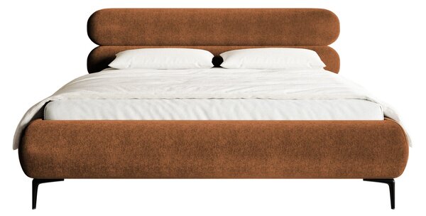 Pat matrimonial 160 cm Rirri 160B (cu somieră) (miere + negru). Promo -20%. 1099892