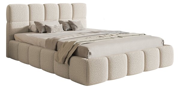 Pat matrimonial 180 cm Cirsten 180B (cu somieră) (Bej deschis). Promo -20%. 1100592