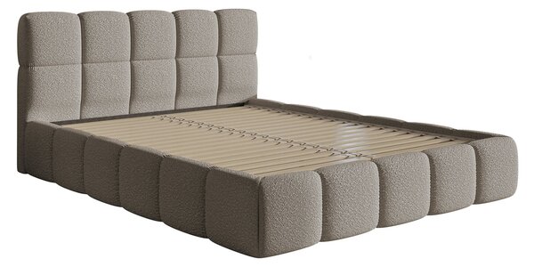 Pat matrimonial 180 cm Cirsten 180B (cu somieră) (Gri). Promo -16%. 1099489