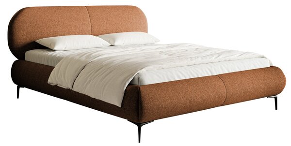 Pat matrimonial 160 cm Octave 160B (cu somieră) (miere + negru). Promo -14%. 1099999