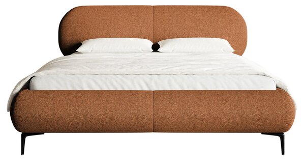 Pat matrimonial 160 cm Octave 160B (cu somieră) (miere + negru). Promo -14%. 1099999
