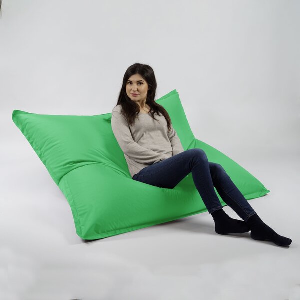 Fotoliu tip Perna Magic Pillow Pufrelax, Material Impermeabil, Green Apple