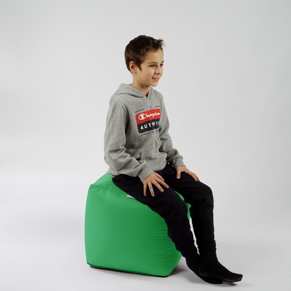 Taburet Cub Pufrelax, Material Impermeabil - Green Apple