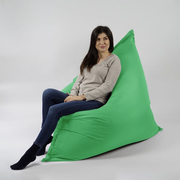 Fotoliu tip Perna Magic Pillow Pufrelax, Material Impermeabil, Green Apple