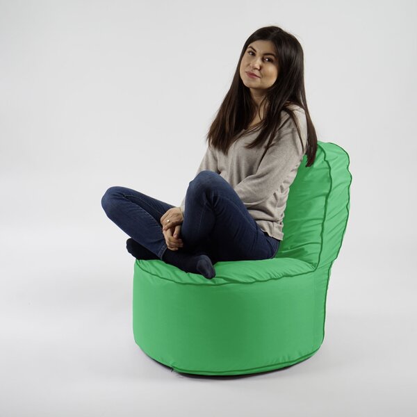 Fotoliu OK Pufrelax, Material Impermeabil, Green Apple