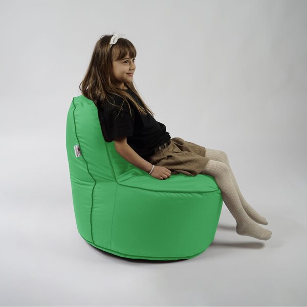 Fotoliu OK Junior Pufrelax, Material Impermeabil, Green Apple