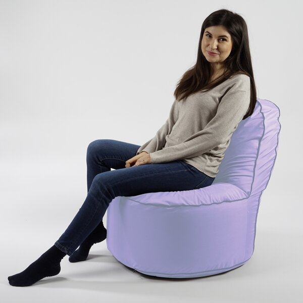 Fotoliu OK Pufrelax, Material Impermeabil, Lilac