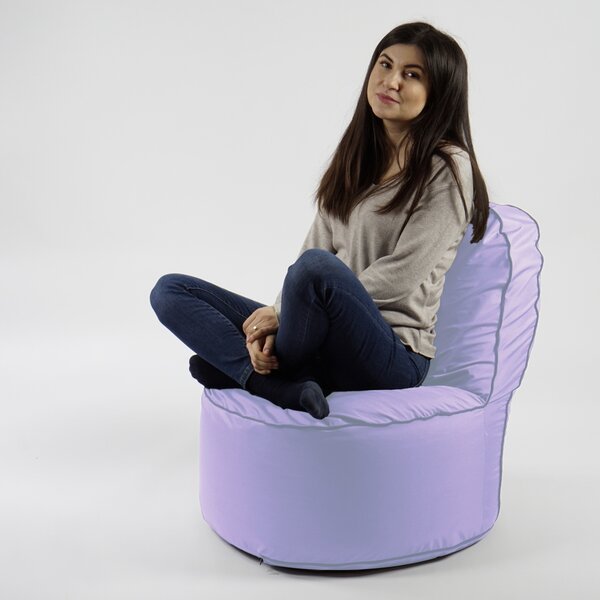 Fotoliu OK Pufrelax, Material Impermeabil, Lilac