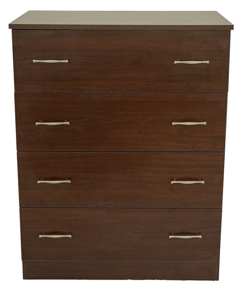 Comoda 4 sertare Wenge, 80x48x105 cm