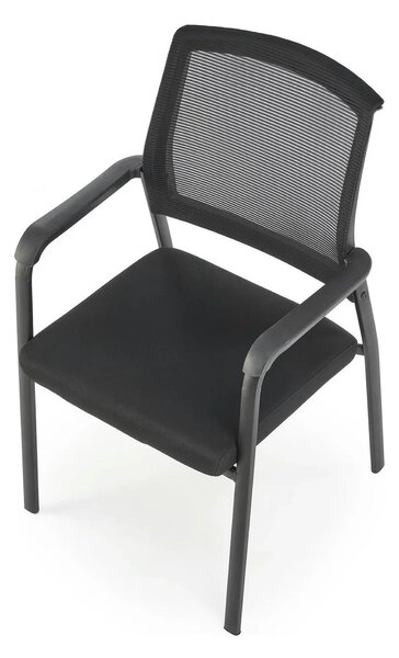 Scaun BERGEN, negru, stofa clasica/metal, 58x60x90 cm