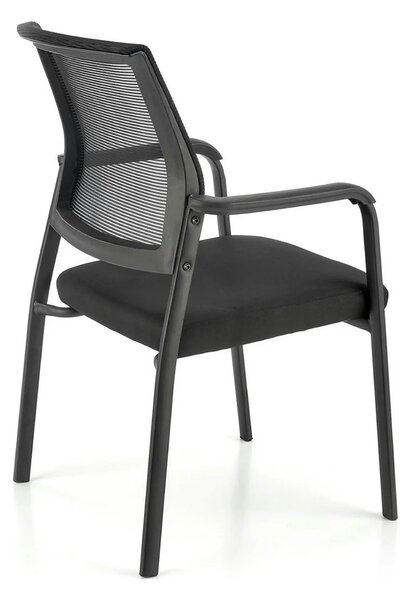 Scaun BERGEN, negru, stofa clasica/metal, 58x60x90 cm
