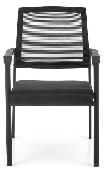 Scaun BERGEN, negru, stofa clasica/metal, 58x60x90 cm