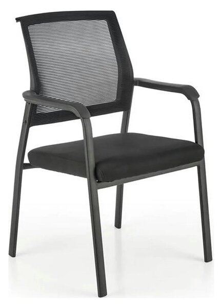 Scaun BERGEN, negru, stofa clasica/metal, 58x60x90 cm
