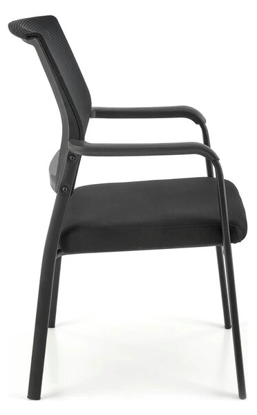 Scaun BERGEN, negru, stofa clasica/metal, 58x60x90 cm
