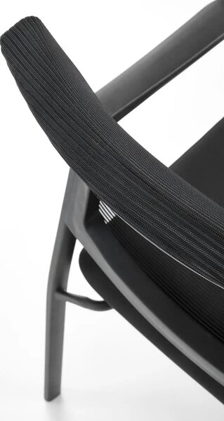 Scaun BERGEN, negru, stofa clasica/metal, 58x60x90 cm