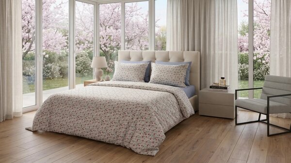Lenjerie pat Ranforce 100% Cotton Pro (Mist And Silk)