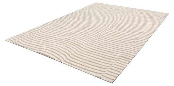 Covor bej din lână 133x190 cm Agnus Tides – Agnella