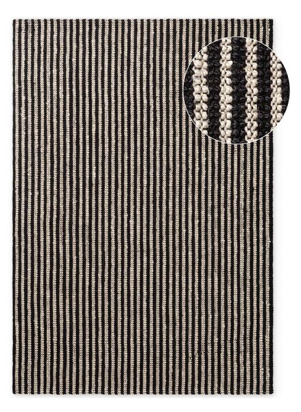 Covor negru țesut manual din iută 160x230 cm Harvest Ebony – Elle Decoration