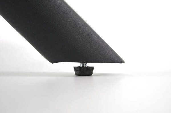Scaun rotativ K528, gri/negru, stofa catifelata/metal, 60x67x90 cm