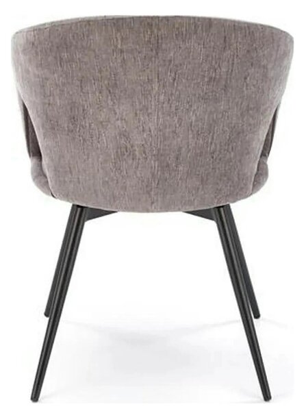 Scaun rotativ K550, gri/negru, stofa clasica/metal, 57x57x78 cm