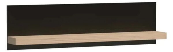 Polita CALI C9, stejar artisan/negru, PAL laminat, 120x18x32 cm
