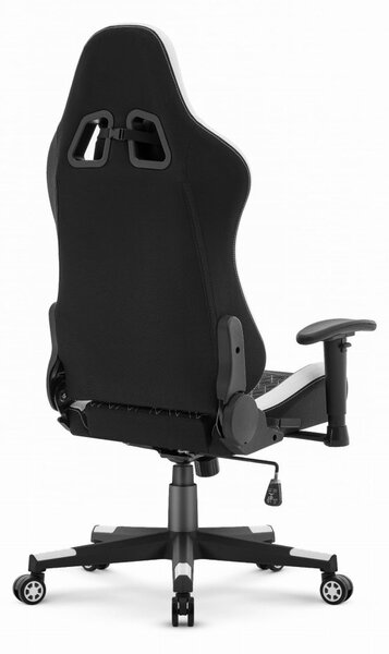 Scaun de gaming CABRO C508 cu spătar reglabil la 180° și cotiere 2D, capacitate de până la 150 kg, negru și alb
