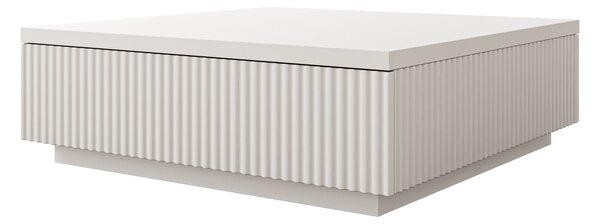 Măsuță de cafea Miami 413, Alb, MDF, PAL laminat, 26x80x81cm, 29 kg