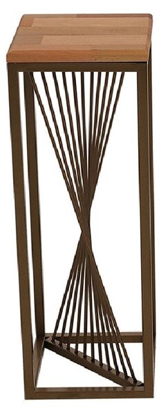 Masuta 1040-11, stejar, metal/lemn, 20x20x62 cm