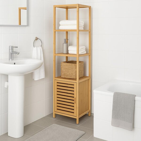 Raft Casilda Long, lemn natural