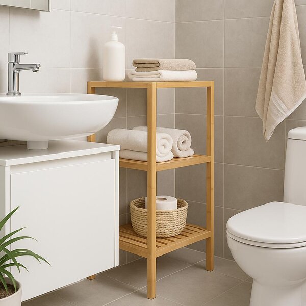 Raft Carboni I, lemn natural