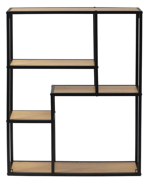 Raft Moreno V, lemn natural / negru